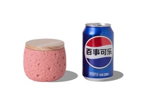 Urne funéraire en ciment série Morandi pour chats et chiens - Urne funéraire cylindrique artisanale résistante à l'humidité pour animaux de compagnie avec soins post-funéraires
