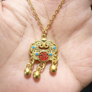 โมเดลบ้านตุ๊กตาขนาด 1:6 รุ่น <span class=keywords><strong>Gxg</strong></span> ฉากจำลอง 6 จุด สร้อยคอโลหะ จี้รูปน้ำเต้า ของตกแต่ง - Product Image 1