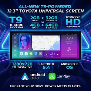 Wireless Carplay for Universal Car Screen Carplay 12.3 Inch Display Car Dvd <b>Player</b> Android Car Radio 2din Android 15 - Product Image 1