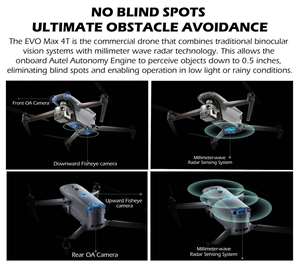 Autel Robotics EVO Max 4T Universal Edition Thermal Battery <b>Dron</b> Altar 4/t Distance Quadcopter Commercial 8K Camera <b>Dron</b> - Product Image 4