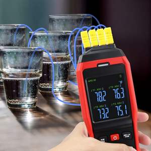 1200c 4 Canales Rtd Digital Industrial Termómetro J K Termopar Registrador de Datos - Product Image 1