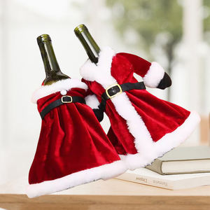New <b>Christmas</b> Wine Set Home Decoration <b>Christmas</b> Dress Wine Bottle Set Creative Dining Table <b>Christmas</b> Skirt Wine Bottle Decor - Product Image 4