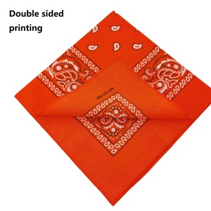 Chất lượng cao 22*22 "vuông Bandanas số lượng lớn bán buôn một chục các loại màu sắc dày cotton lớn khăn tay cho nam giới và phụ nữ - Product Image 3