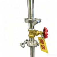 Vanne à boisseau sphérique 1/2"-2" 2 voies et 3 voies, type T, filetée, manuelle, haute température, pour le contrôle et l'arrêt de l'eau, du gaz et de l'huile, OEM