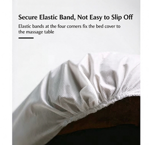 Disposable Non Woven <b>Bed</b> Cover Elastic <b>Waterproof</b> Massage Table <b>Sheet</b> White for Beauty Salon Hospital - Product Image 1