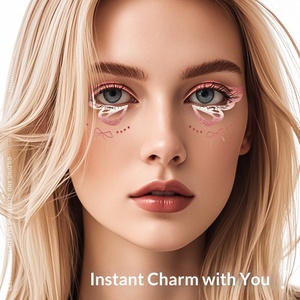 Pegatinas <span class=keywords><strong>de</strong></span> <span class=keywords><strong>Tatuajes</strong></span> con Formas Geométricas Estampadas en Oro, Estéticas, Resistentes al Agua y al Sudor, <span class=keywords><strong>de</strong></span> Larga Duración, <span class=keywords><strong>Temporales</strong></span>, para Maquillaje <span class=keywords><strong>de</strong></span> Fiesta - Product Image 3