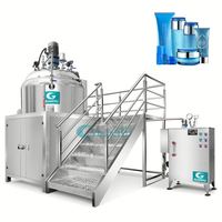 Mélangeur émulsifiant sous vide industriel en acier inoxydable 500L Guanyu, prix usine, vente chaude, machine à mélanger la crème