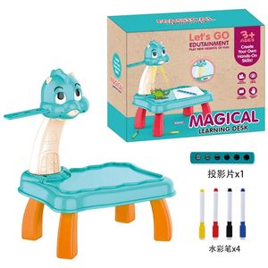 ชุดกระดานวาดภาพสำหรับเด็กชุดโต๊ะเรียนศิลปะไดโนเสาร์การ์ตูน - Product Image 6