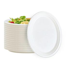<span class=keywords><strong>Piatti</strong></span> Monouso in Bagassa di Canna da Zucchero da 9 Pollici, <span class=keywords><strong>Piatti</strong></span> <span class=keywords><strong>per</strong></span> Pasta Usa e Getta <span class=keywords><strong>per</strong></span> Ristoranti e Picnic, Stoviglie Ecologiche - Product Image 1