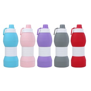 Botella Deportiva Plegable de Silicona de Grado Alimenticio de 600 ml, Suave, Plegable, a Prueba de Fugas, Ecológica, Portátil - Product Image 2