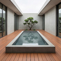 Profilé de terrasse en aluminium extrudé 6063-T5, planche de sol métallique robuste, finition en poudre PVDF, résistant à l'eau, DUAL LOCK