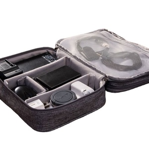 Organizador de Electrónicos Personalizado, Bolsa de Viaje Impermeable para Cables, Almacenamiento de Doble Capa para Teléfono, Cargador, Banco de Energía - Product Image 4