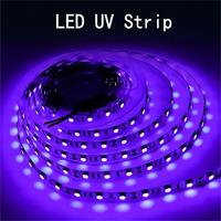 Bande LED UV Taicron 2835 12V/24V 60LEDs/m Violet Germicide UVA/UVC Ultraviolet 390-400nm 395nm Connectivité USB