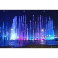 Fontaine musicale dansante avec éclairage LED coloré et spectacle d'eau synchronisé, directement de l'usine, pour fournisseur de fontaines de places commerciales
