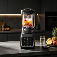 Mixeur multifonction numérique 3-en-1 haute performance 1400W 2L à 3 vitesses avec lame en acier inoxydable, robuste et silencieux