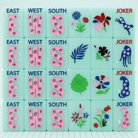 Expédition sous 7 jours, tuiles de mahjong personnalisées de luxe, ensemble de mahjong américain vert menthe avec un style Art Déco distinctif