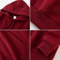 Sweat à capuche oversize pour homme, 350 g/m², en coton lourd et polyester tricoté, avec logo en relief, style décontracté streetwear