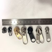 3 #   5 #   8 #   10 #   Tirettes de fermeture éclair métalliques de remplacement pour bagages, chaussures, textiles de maison, vêtements et accessoires de couture