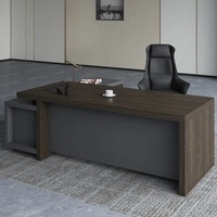 Bureau de direction moderne en bois convertible et extensible Hongqiao HQ-1216, vente en gros de meubles Foshan, OEM personnalisé, avec garantie de 3 ans