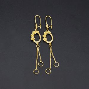 Jxx Directly Sale New Arrival 24k Gold Plated <b>Long</b> Drop Dangle <b>Earrings</b> Women Jewelry Dangle - Product Image 3