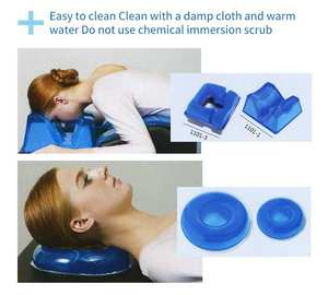 Medical surgery polymer gel anti-decubitus head <b>pillow</b> body position Gel Head Padding Head <b>Support</b> Patient Positioner Pad - Product Image 5