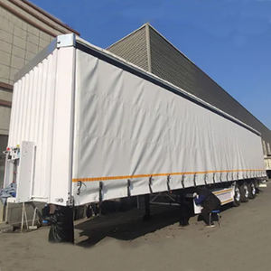 Semi-remorque à rideaux latéraux à 3 essieux avec capacité de charge de 60 tonnes, bâche imperméable et châssis en acier renforcé - Product Image 4