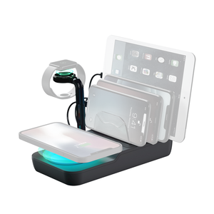 70W Magnetic Charging <span class=keywords><strong>Station</strong></span> 4 Ports Ladegerät für Apple Watch Holder Ladestation für iPad für iPhone Andere Tablets-OVP OTP Pro - Product Image 2