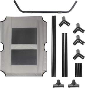 Прочная переносная противоскользящая кроватка для домашних животных с дышащей сеткой, приподнятая охлаждающая кровать для отдыха для собак в помещении и на улице - Product Image 5