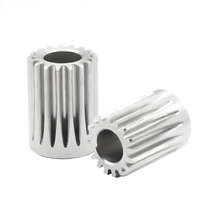 1-5 piezas DDG Engranaje de motor de extrusora de piñón de acero inoxidable 5mm/0.5M 17T para rueda de extrusión para actualización de Hotend de extrusora de impresora 3D
