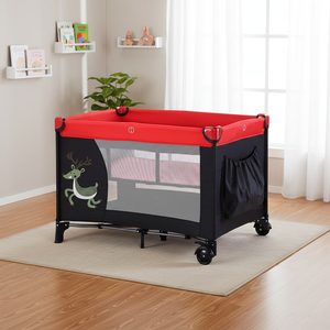 Set <span class=keywords><strong>Lettino</strong></span> per Bambini in Metallo Personalizzabile con Secondo Livello per Uso in Soggiorno, Box per Bambini e <span class=keywords><strong>Lettino</strong></span> da Viaggio - Product Image 1