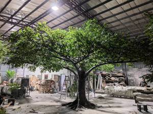 20 feet cao và 31 feet chiều rộng tùy chỉnh nhân tạo thường xanh cây giả lớn màu xanh lá cây đa cây cho thư viện trang trí - Product Image 2