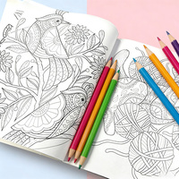 Service d'impression personnalisé de livres de coloriage pour adultes et enfants, fabriqué en Chine par une usine professionnelle