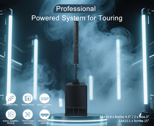 Altavoces de columna activos de 8x4.5 pulgadas, sistema de sonido profesional Line Array PA para restaurantes, sistema de altavoces de 15 pulgadas para exteriores, altavoces de jardín para DJ - Product Image 3