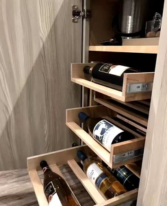 Винный стеллаж из алюминиевого сплава на заказ с винным шкафом, Формовочная тарелка, барная мебель для хранения - Product Image 4