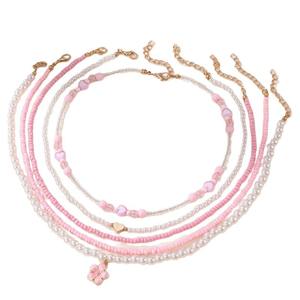 子供用ネックレス韓国風ハート型ビーズネックレス - Product Image 5