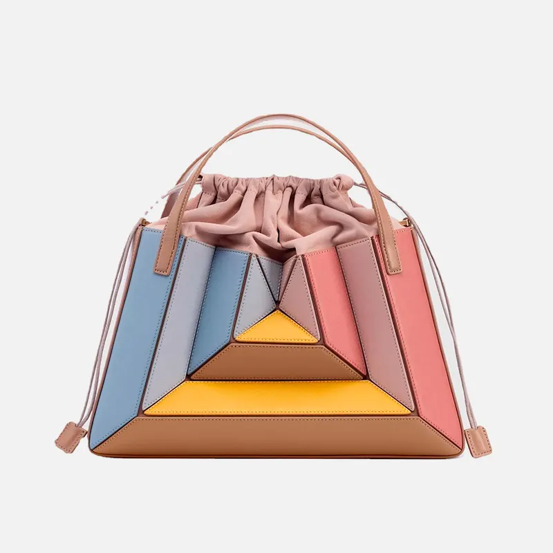 Alta Qualidade Mulheres Modernas Exclusiva Handmade Maze Structure Handbag Designer De Luxo Bolsa Para As Mulheres Frete Grátis