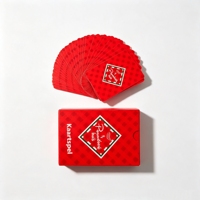 Vente directe d'usine, cartes à jouer personnalisées double face pour collection avec boîte personnalisée, prix de gros