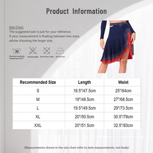 Jupe de danse Jazz et latine pour femmes, jupe à volants pour spectacles de danse, spectacles sur scène, compétitions de danse, événements, danse latine pour l'entraînement - Product Image 6