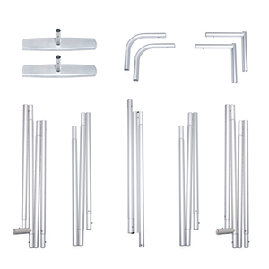 [Stock en EE. UU.] Soporte de exhibición portátil moderno de tela tensada de 10x8 pies, solo estructura de tubo de aluminio para telón de fondo de ferias comerciales, montaje en 5 minutos - Product Image 3