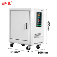 Régulateur de tension automatique triphasé WF.EL TNS-15KVA CA, stabilisateur à enroulement en cuivre SVC, écran tactile industriel, haute performance CE