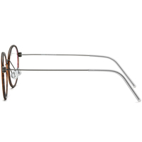 Monture de lunettes Borregls B en titane pour femmes, lunettes de vue de marque de créateur pour hommes, nouvelle collection 2025, monture optique coréenne ronde sans vis 17512
