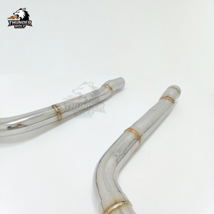 Nouveaux collecteurs d'échappement à flux libre <span class=keywords><strong>Hetu</strong></span> pour Mercedes-Benz C63 AMG W204 6.2L V8, longs tubes, downpipe, tuyau droit - Product Image 3