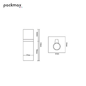 30ml customizable square glass bottle with pump — for lotion, serum, essential oil, cosmetics, and liquid <b>foundation</b> - Product Image 5