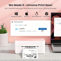 Imprimante d'étiquettes thermiques sans fil Phomemo PM-241-BT pour petites entreprises compatibles avec IOS, Android et ordinateur