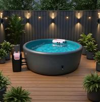 Piscine gonflable carrée sur mesure en drop stitch, portable et durable, avec pompe filtrante, pour adultes et enfants, idéale pour les jeux aquatiques.