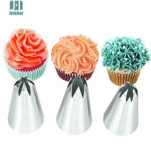 Joinhot Star Piping Nozzle 3-Piece Set Reusable Cake Decorating Tool For Butter Icing - Product Image 3