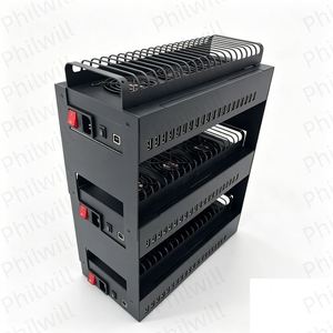 Caja Hub WiFi Android para Teléfono Móvil, Caja de Placa Base con 60 Puertos USB Ethernet, Caja Hub Unificada de 60 Puertos con Fuente de Alimentación - Product Image 2