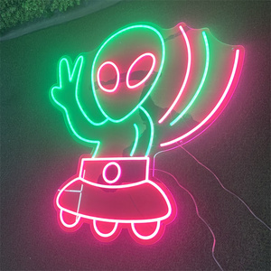 Новый дизайн неоновой вывески, бесплатный дизайн, RGB-неоновые светильники, вывеска с эффектом тысячи слоев зеркала, настенная реклама, волшебный декор для комнаты и дома - Product Image 2