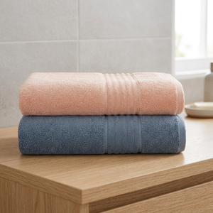 Ensemble de serviettes de bain ORCHID en coton doux, couleur unie, rose gris, séchage rapide, pelucheuses, écologiques, hypoallergéniques, pour hôtel - Product Image 1