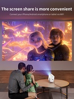 Proyector 2025, el Más Económico, Precio de Fábrica, Enfoque Eléctrico, Full HD 720p, Compatible con 1080P 4K WiFi 5G, Duplicación de Pantalla de Smartphone